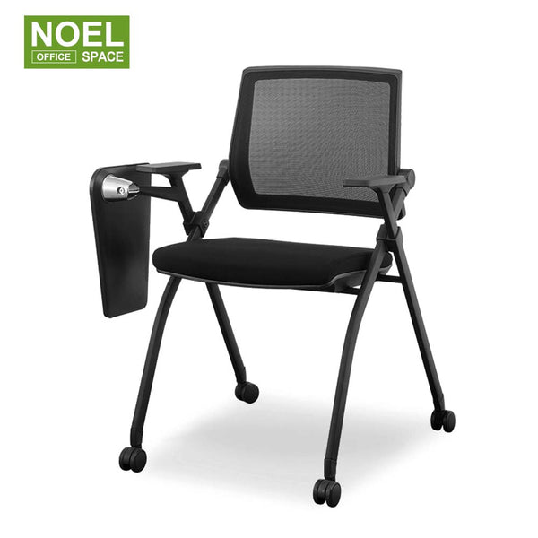 Macy (With writing pad+wheels) – Mesh Office Desk Macy (With writing pad+wheels) – Mesh Office Desk