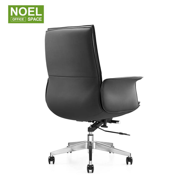 Kathie-M (Black) – Faux Leather Mid-Back Executive Office Chair Kathie-M (Black) – Faux Leather Mid-Back Executive Office Chair