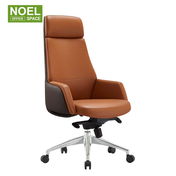 Carla-H (Orange) – Faux Leather High-Back Executive Office Chair Carla-H (Orange) – Faux Leather High-Back Executive Office Chair