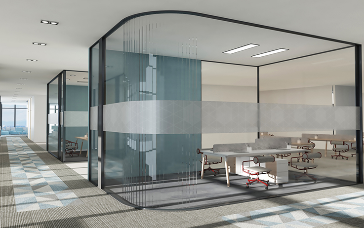 Glass Office Partition Wall
